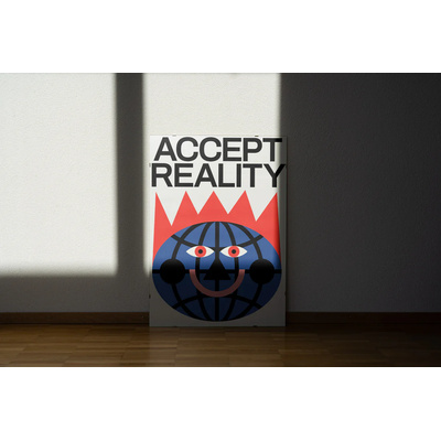 Poster Accept reality (50x70)-2 Poster Accept reality (50x70)-2