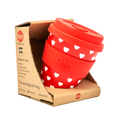 Travel Cup With Silicone Lid - Heart 230 ml-2 Travel Cup With Silicone Lid - Heart 230 ml-2