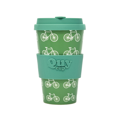 Travel Cup With Silicone Lid - La Bici 400 ml-1 Travel Cup With Silicone Lid - La Bici 400 ml-1