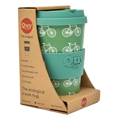 Travel Cup With Silicone Lid - La Bici 400 ml-2 Travel Cup With Silicone Lid - La Bici 400 ml-2