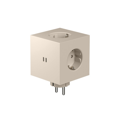 Square 2 Socket extender with 30W Dual USBC, Beige-1 Square 2 Socket extender with 30W Dual USBC, Beige-1