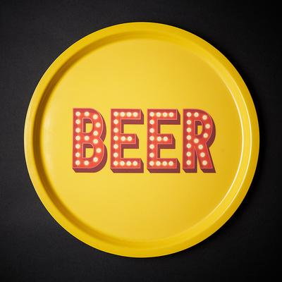 Στρογγυλός Δίσκος - Beer Large 33 cm-1 Στρογγυλός Δίσκος - Beer Large 33 cm-1