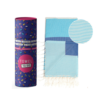 Πετσέτα Towel To Go σε συσκευασία Δώρου  1.80 x 1.00 m Palermo - Μπλε / Τιρκουάζ-1 Πετσέτα Towel To Go σε συσκευασία Δώρου  1.80 x 1.00 m Palermo - Μπλε / Τιρκουάζ-1
