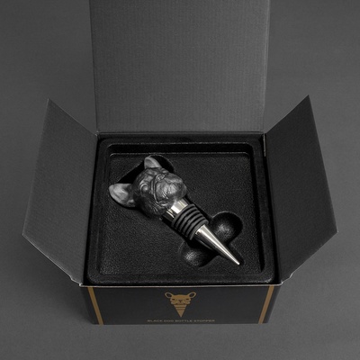 Iron & Glory Bulldog Wine Bottle Stopper Black-1 Iron & Glory Bulldog Wine Bottle Stopper Black-1