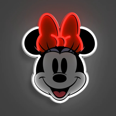 Επιτοίχιο Φωτιστικό Neon LED 21.7 x 26 cm - Disney Minnie Τυπωμένο Πρόσωπο-1 Επιτοίχιο Φωτιστικό Neon LED 21.7 x 26 cm - Disney Minnie Τυπωμένο Πρόσωπο-1