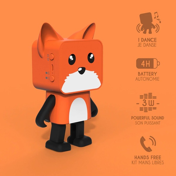 Speaker Dancing Animal Bluetooth, Fox - MOB - 1 Speaker Dancing Animal Bluetooth, Fox - MOB - 1