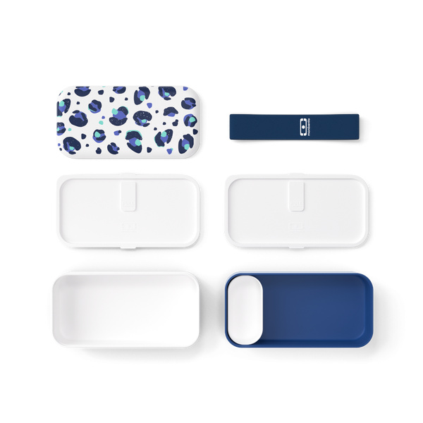 1L Monbento MB Original (PP) - Graphic Leopard Blue - 1 1L Monbento MB Original (PP) - Graphic Leopard Blue - 1