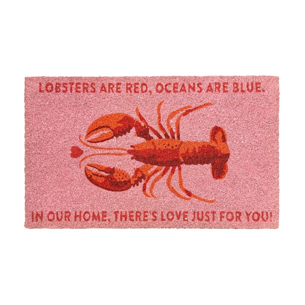 Πατάκι Εισόδου Σχέδιο Αστακός - Ροζ Πατάκι Εισόδου Σχέδιο Αστακός - Ροζ