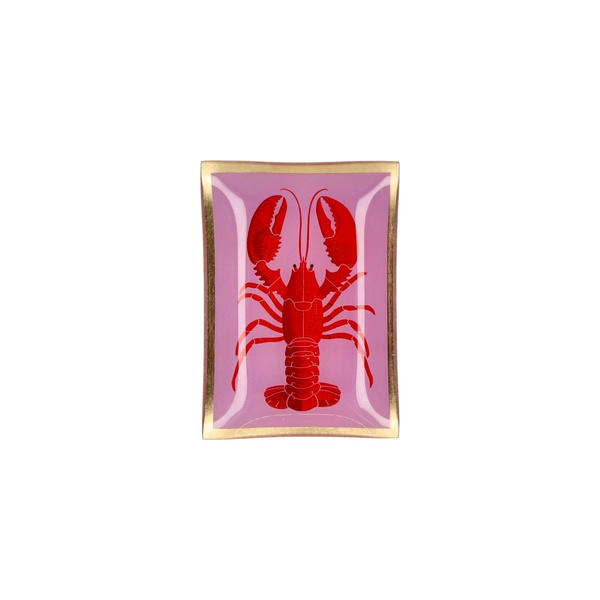 Love Plates Γυάλινο Πιάτο M “Lobster” - Ροζ/Κόκκινο Love Plates Γυάλινο Πιάτο M “Lobster” - Ροζ/Κόκκινο