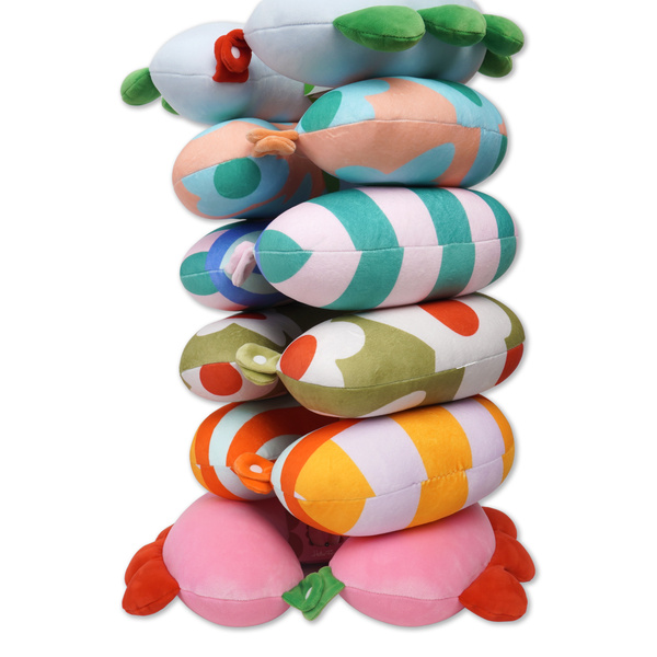 Travel Cushion Macro Flower - Olive Green - 3 Travel Cushion Macro Flower - Olive Green - 3