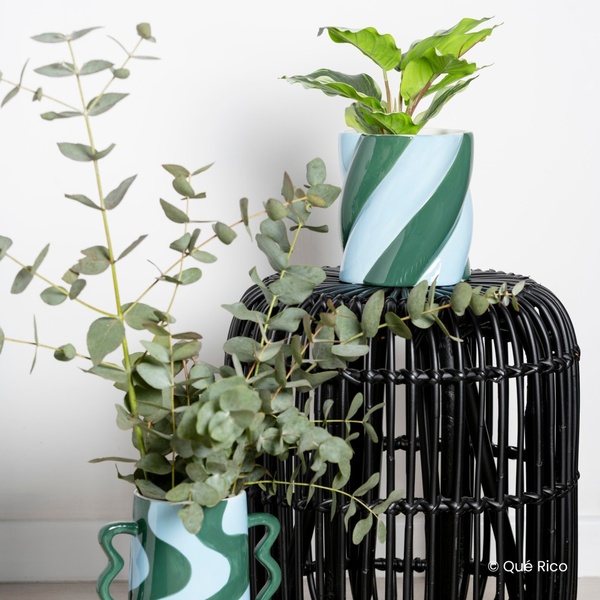 PLANT POT CAMILO - AMOR DEL COLOR - BLUE/GREEN - 1 PLANT POT CAMILO - AMOR DEL COLOR - BLUE/GREEN - 1