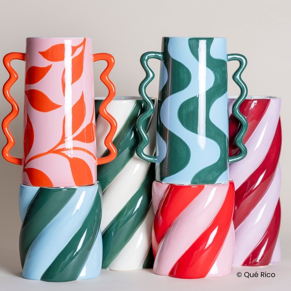 PLANT POT CAMILO - AMOR DEL COLOR - BLUE/GREEN - 3 PLANT POT CAMILO - AMOR DEL COLOR - BLUE/GREEN - 3