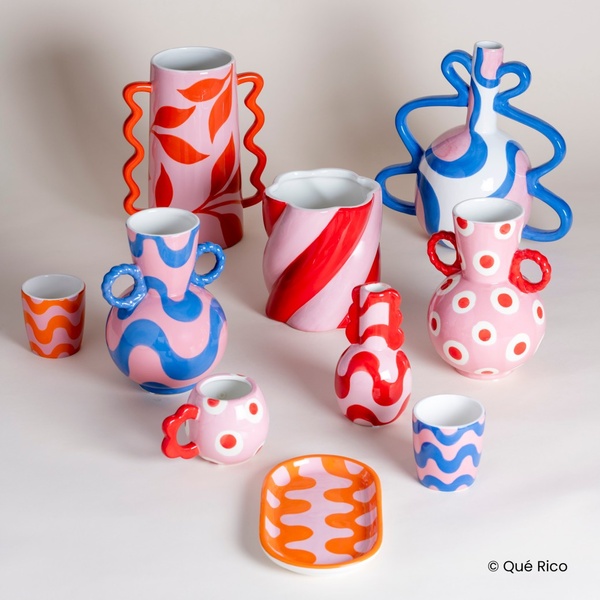 PLANT POT CAMILO - AMOR DEL COLOR - RED/PINK - 2 PLANT POT CAMILO - AMOR DEL COLOR - RED/PINK - 2