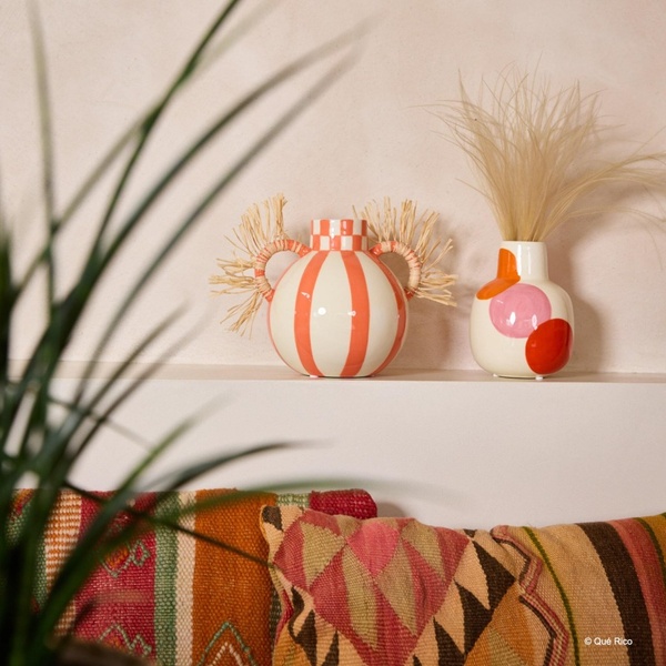 Vase Fernanda - Squares & Stripes - 3 Vase Fernanda - Squares & Stripes - 3