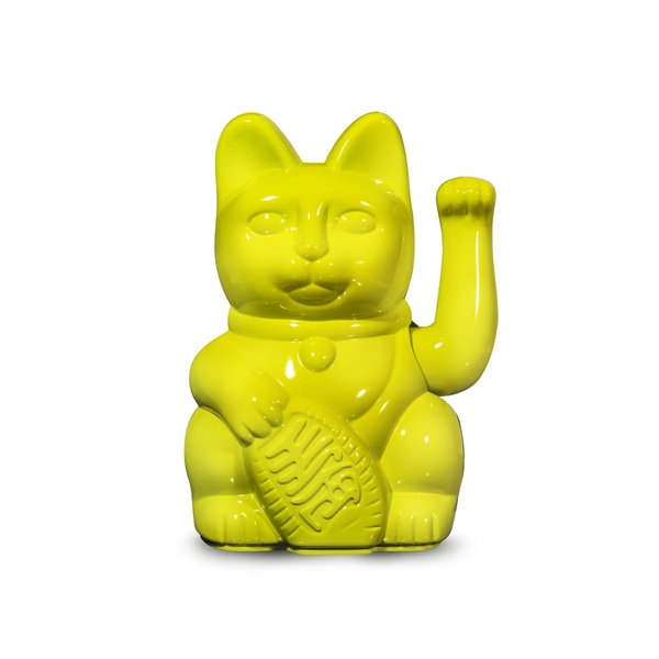 Lucky Cat - Glossy Yellow 8,5 x 10,5 x 15 cm Lucky Cat - Glossy Yellow 8,5 x 10,5 x 15 cm