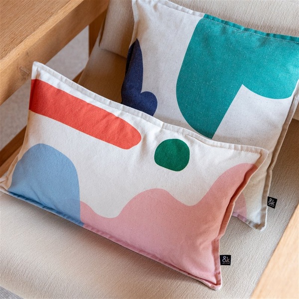 Square Cushion Collage - Green - 1