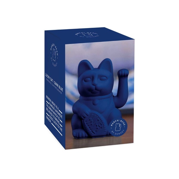 Lucky Cat - Dark Blue 8,5 x 10,5 x 15 cm - 1