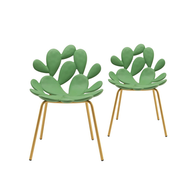 Filicudi chairs by QEEBOO, Set of 2 pieces - Balsam Green