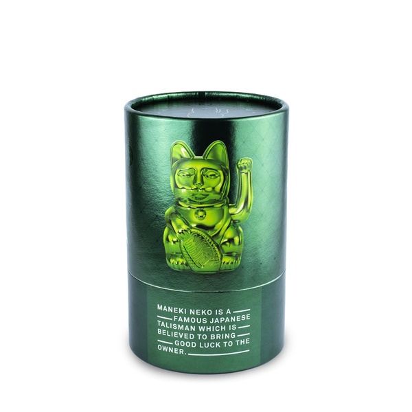 Lucky Cat - Shiny Green 8,5 x 10,5 x 15 cm - 4