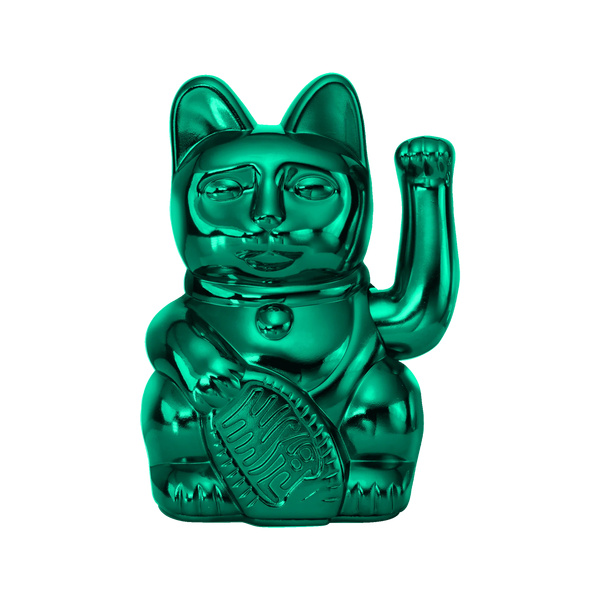 Τυχερή Γάτα Maneki Neko - Cosmic Edition Shiny Teal 15cm Τυχερή Γάτα Maneki Neko - Cosmic Edition Shiny Teal 15cm