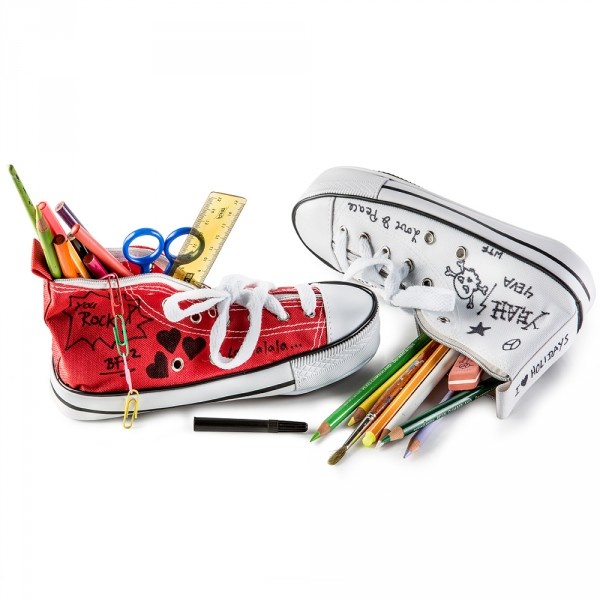 Pencil Case - Donkey Doodle Red - 2