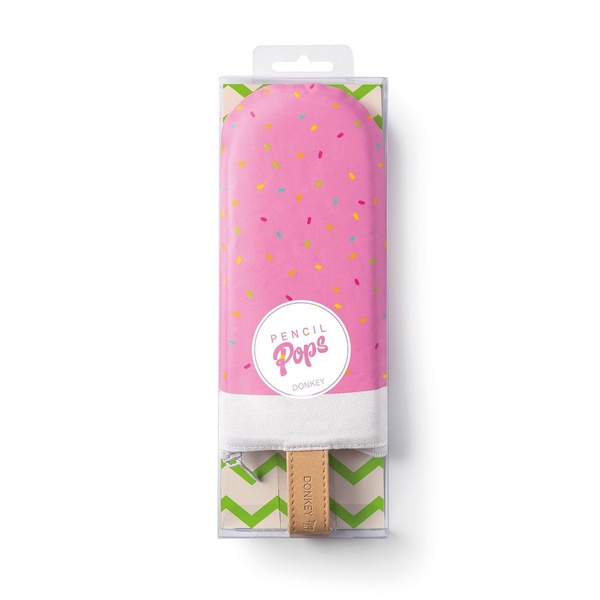 Pencil Pops - Strawberry Sprinkle - 3 Pencil Pops - Strawberry Sprinkle - 3