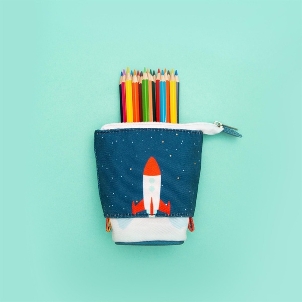 Pop Up Pencil Case 12 x 7 x 18 cm - Space - 4 Pop Up Pencil Case 12 x 7 x 18 cm - Space - 4