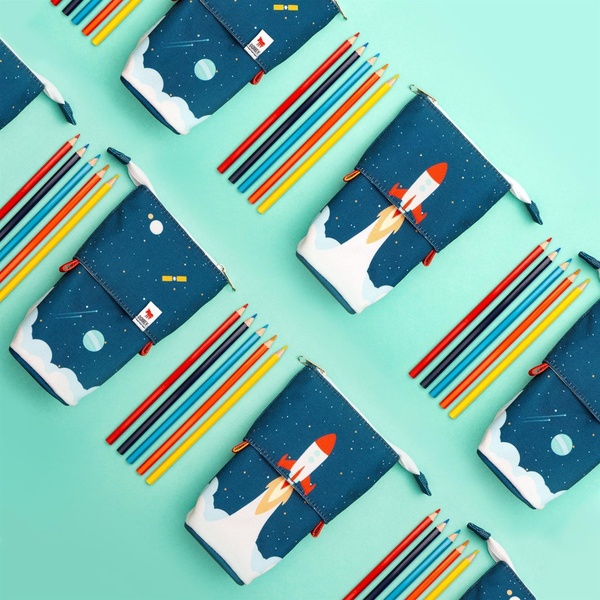 Pop Up Pencil Case 12 x 7 x 18 cm - Space - 1 Pop Up Pencil Case 12 x 7 x 18 cm - Space - 1