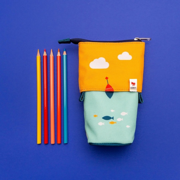 Pop Up Pencil Case 12 x 7 x 18 cm - Boat - 1 Pop Up Pencil Case 12 x 7 x 18 cm - Boat - 1