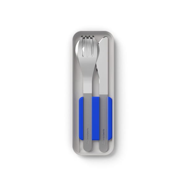 To-go cutlery set MB Slim Box - Blue - 4 To-go cutlery set MB Slim Box - Blue - 4