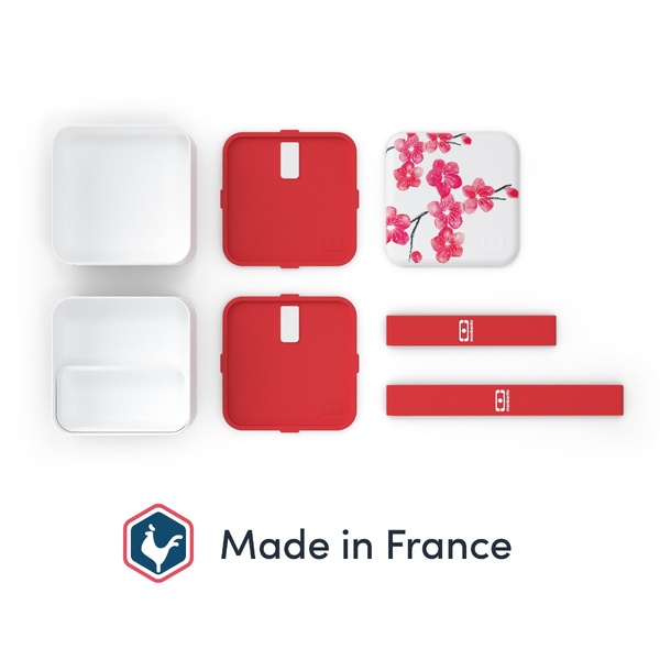 1.7L Δοχείο Φαγητού Monbento MB Square (PP) Made in France - Graphic Blossom - 1 1.7L Δοχείο Φαγητού Monbento MB Square (PP) Made in France - Graphic Blossom - 1