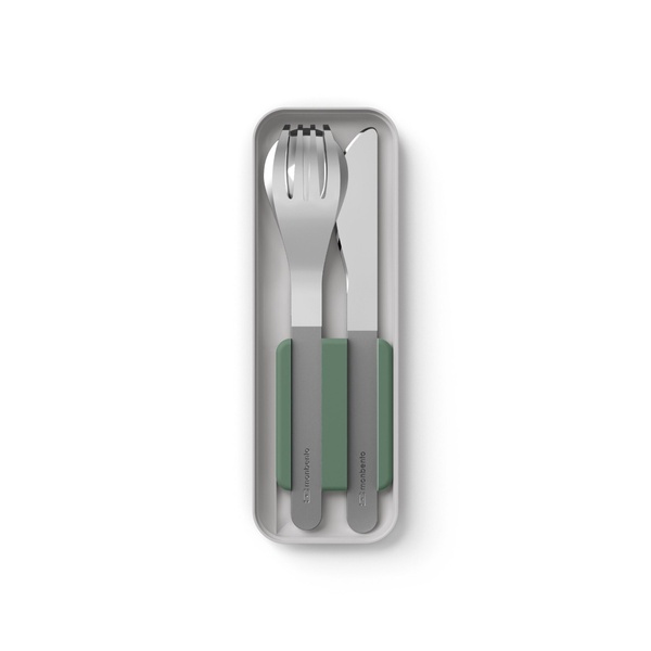 To-go cutlery set MB Slim Box - natural green