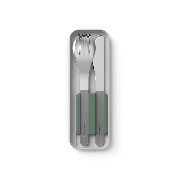 To-go cutlery set MB Slim Box - natural green To-go cutlery set MB Slim Box - natural green