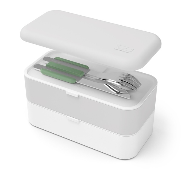To-go cutlery set MB Slim Box - natural green - 3 To-go cutlery set MB Slim Box - natural green - 3