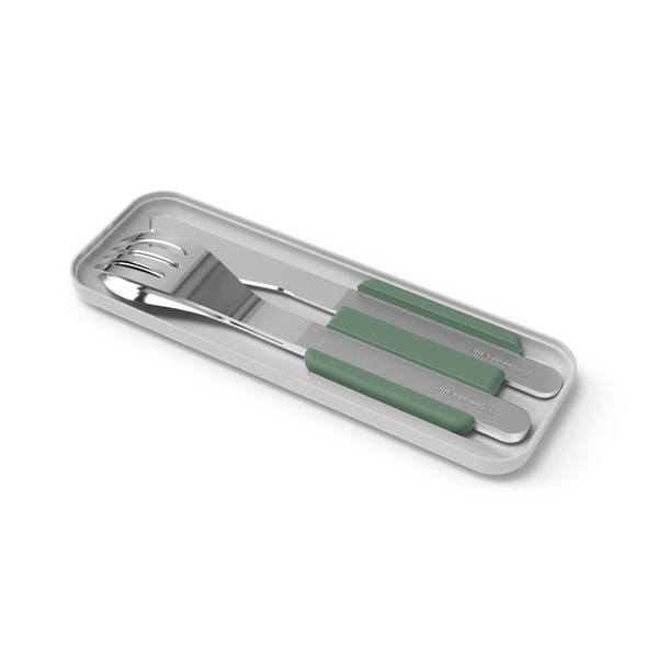 To-go cutlery set MB Slim Box - natural green - 1 To-go cutlery set MB Slim Box - natural green - 1