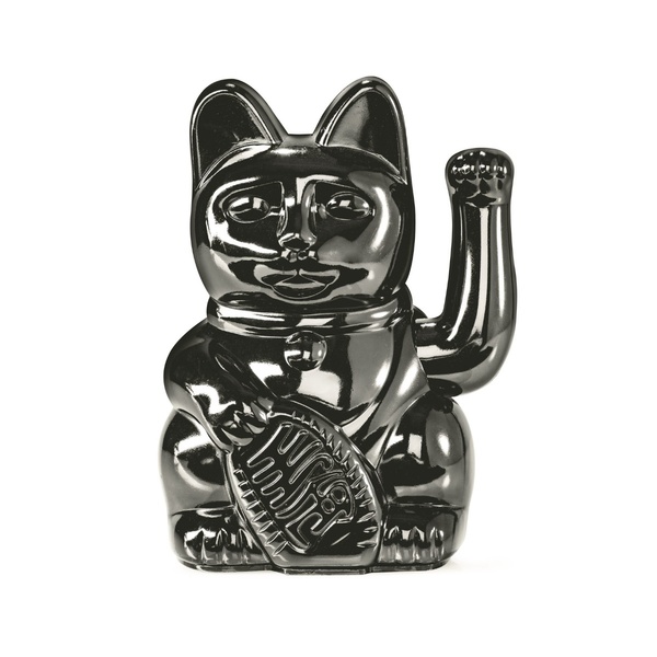 Lucky Cat - Shiny Black 8,5 x 10,5 x 15 cm