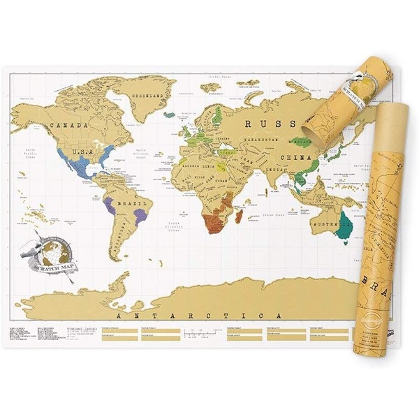 Παγκόσμιος Χάρτης Scratch Map® - 1