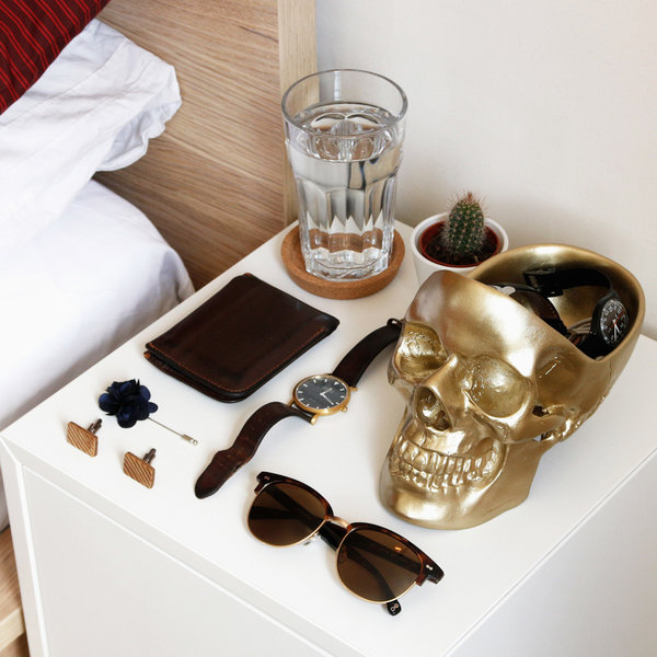 Skull Tidy - Gold - 3 Skull Tidy - Gold - 3