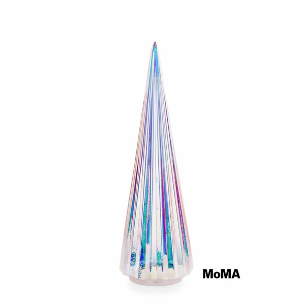 Christmas Tree by MoMA with Glass & LED Light, 37cm - Clear