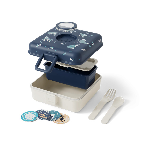 850ml Lunchbox MB Snacky - Wolf - 4 850ml Lunchbox MB Snacky - Wolf - 4