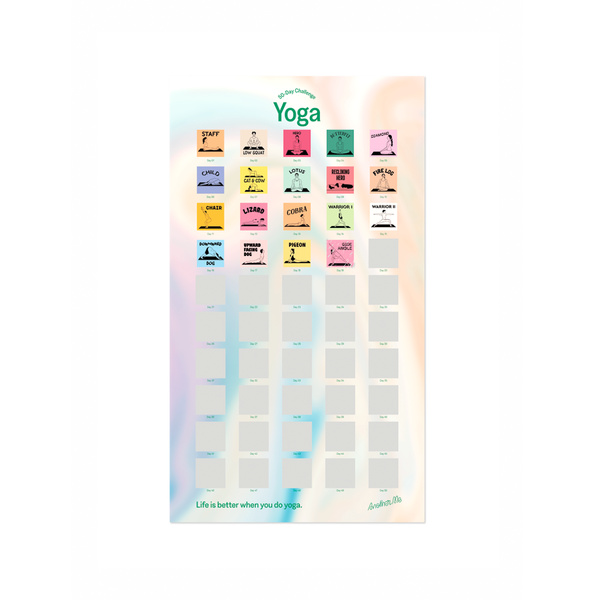 Αφίσα Ξυστή 70x40cm - 50 Day Challenge Yoga