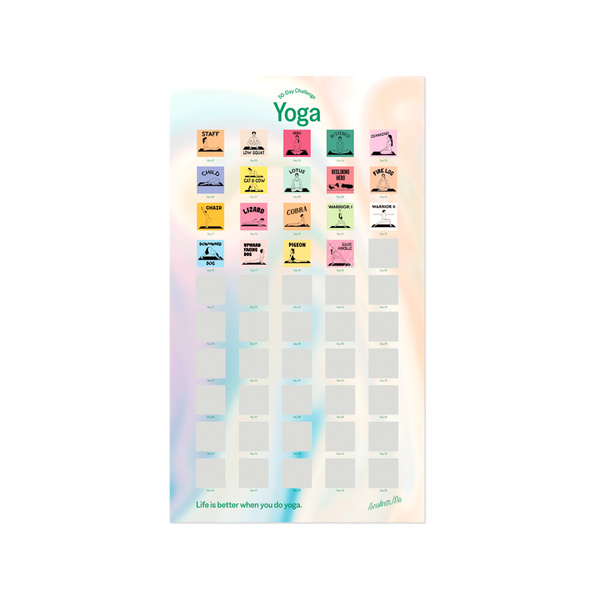 50 Day Challenge Poster - Yoga 50 Day Challenge Poster - Yoga