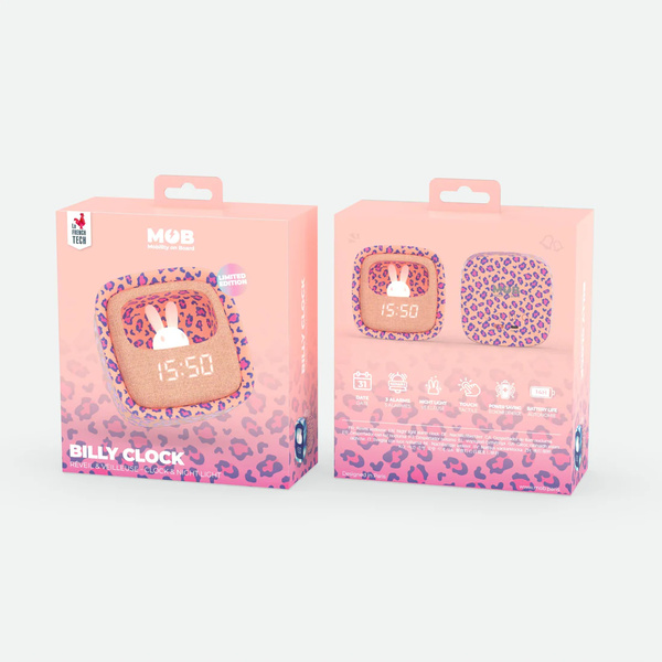 Billy Clock - Light and Clock - Leopard Rose - 3 Billy Clock - Light and Clock - Leopard Rose - 3