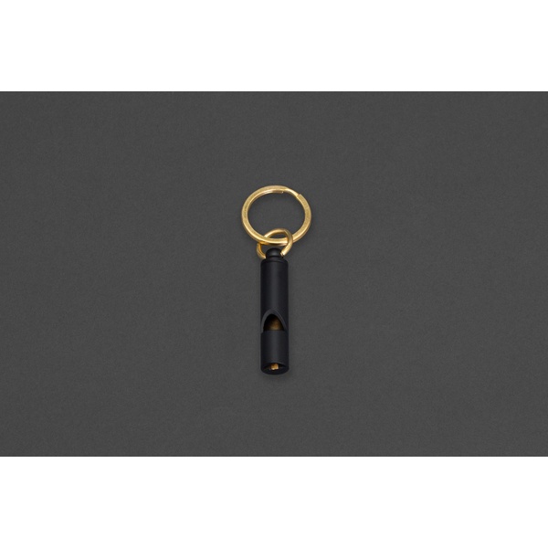 Iron & Glory Survival Whistle Keychain - Black - 2