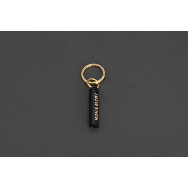 Iron & Glory Survival Whistle Keychain - Black - 4