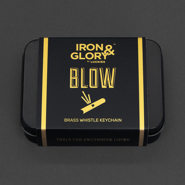 Iron & Glory Survival Whistle Keychain - Black - 5