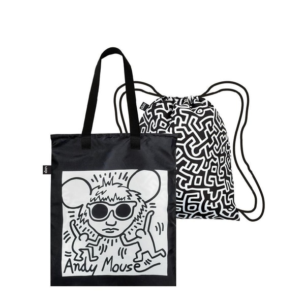 Keith Haring Andy Mouse & Untitled - Duo Backpack