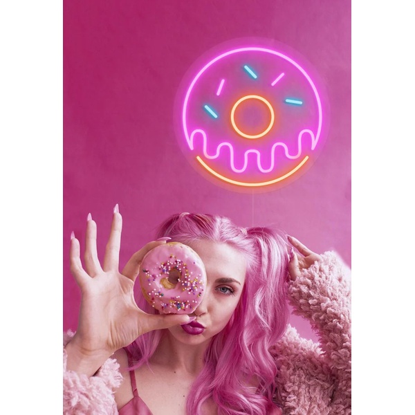 Donut Neon - Επιτοίχιο USB Φωτιστικό LED CANDY SHOCK, 40cm - 2 Donut Neon - Επιτοίχιο USB Φωτιστικό LED CANDY SHOCK, 40cm - 2