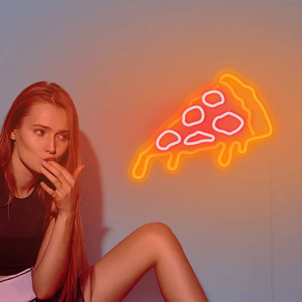 Επιτοίχιο USB Φωτιστικό Neon LED 40 x 25 x 0,55cm - Pizza - 1 Επιτοίχιο USB Φωτιστικό Neon LED 40 x 25 x 0,55cm - Pizza - 1