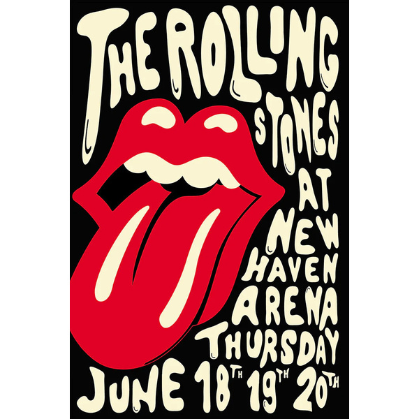 Αφίσα CONCERTS - Rolling Stones New Haven Arena - 30 x 40 cm